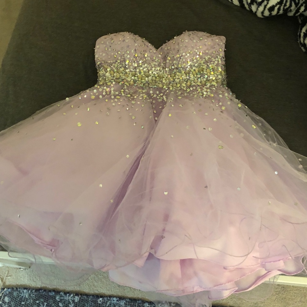 Pink homecoming or prom dress